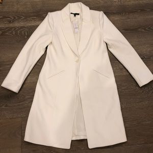 White House Black Market Ivory Coat